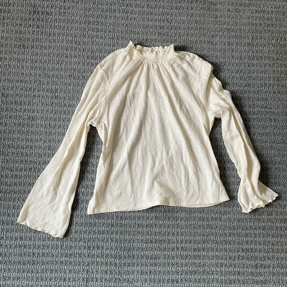 Mock neck cotton top, size xxl